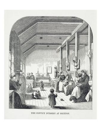 Foto Lámina giclée The Convict Nursery at Brixton, from 'The Criminal Prisons of London and Scenes of Prison Life' de English, 61x46 in. foto 645609