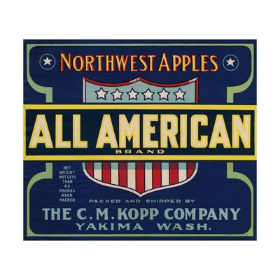 Foto Lámina giclée Warshaw Collection of Business Americana Food; Fruit Crate Labels, The C.M. Kopp Company, 41x41 in. foto 680358