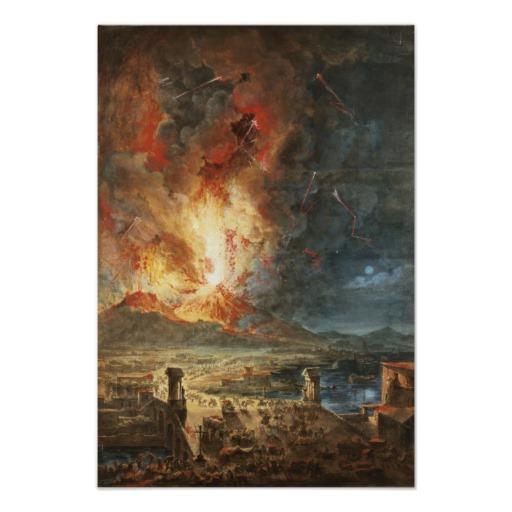 Foto La gran erupción del monte Vesubio Poster foto 515002