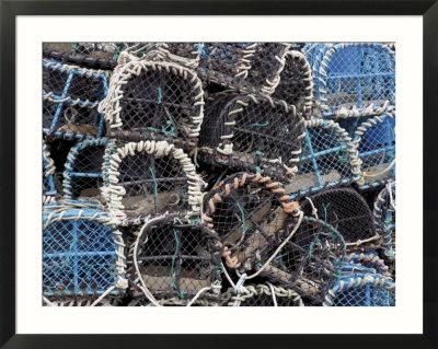 Foto Lobster Pots in Fishing Harbour at Loguivy, Cote De Granit Rose, Cotes d'Armor, Brittany, France foto 63554