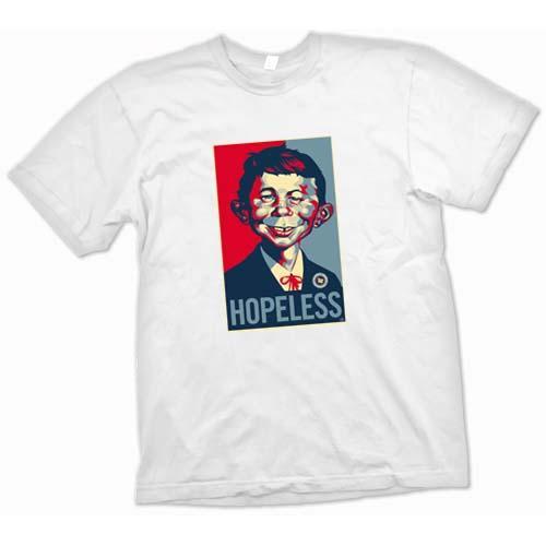 Foto MAD Hopeless Obama - Pop Art - Style White T Shirt foto 824689