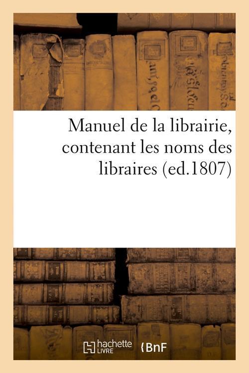 Foto Manuel de la librairie edition 1807 foto 514814