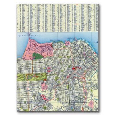 Foto Mapa de calle de San Francisco Postal foto 275275