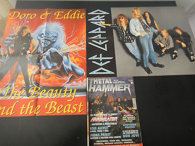Foto Metal Hammer Spanish Magazine Nº66 5/1993-posters Iron Maiden-def Leppard-accept foto 478310