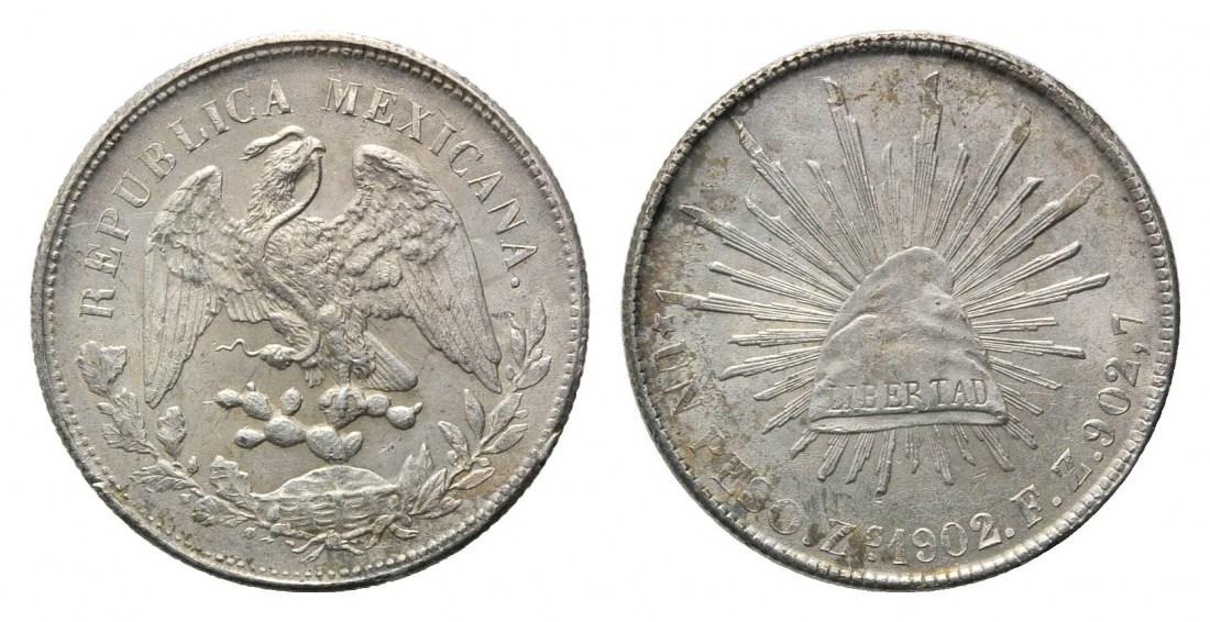 Foto Mexiko, Peso 1902 Zs-Fz, Zacatecas, foto 204554