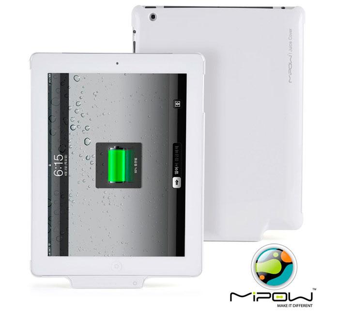 Foto Mipow Juice Cover - Funda batería ipad 2 y nuevo iPad blanca foto 914405