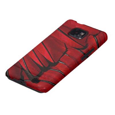 Foto Mirada rojo oscuro de las plumas Samsung Galaxy Sii Carcasa foto 77083