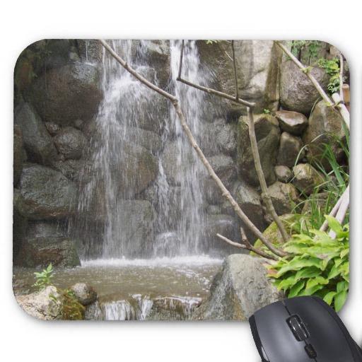 Foto Mousepad grande de la cascada del jardín Tapete De Ratones foto 440973