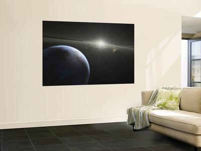 Foto Mural A Massive Asteroid Belt in Orbit Around a Star the Same Age and Size as Our Sun, 183x122 in. foto 746966