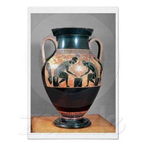 Foto Negro-figura amphora que representa Ajax y a Aquil Impresiones foto 637375