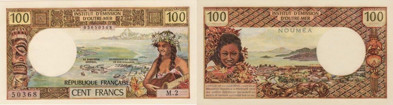 Foto New Caledonia 100 francs Nd (1972)