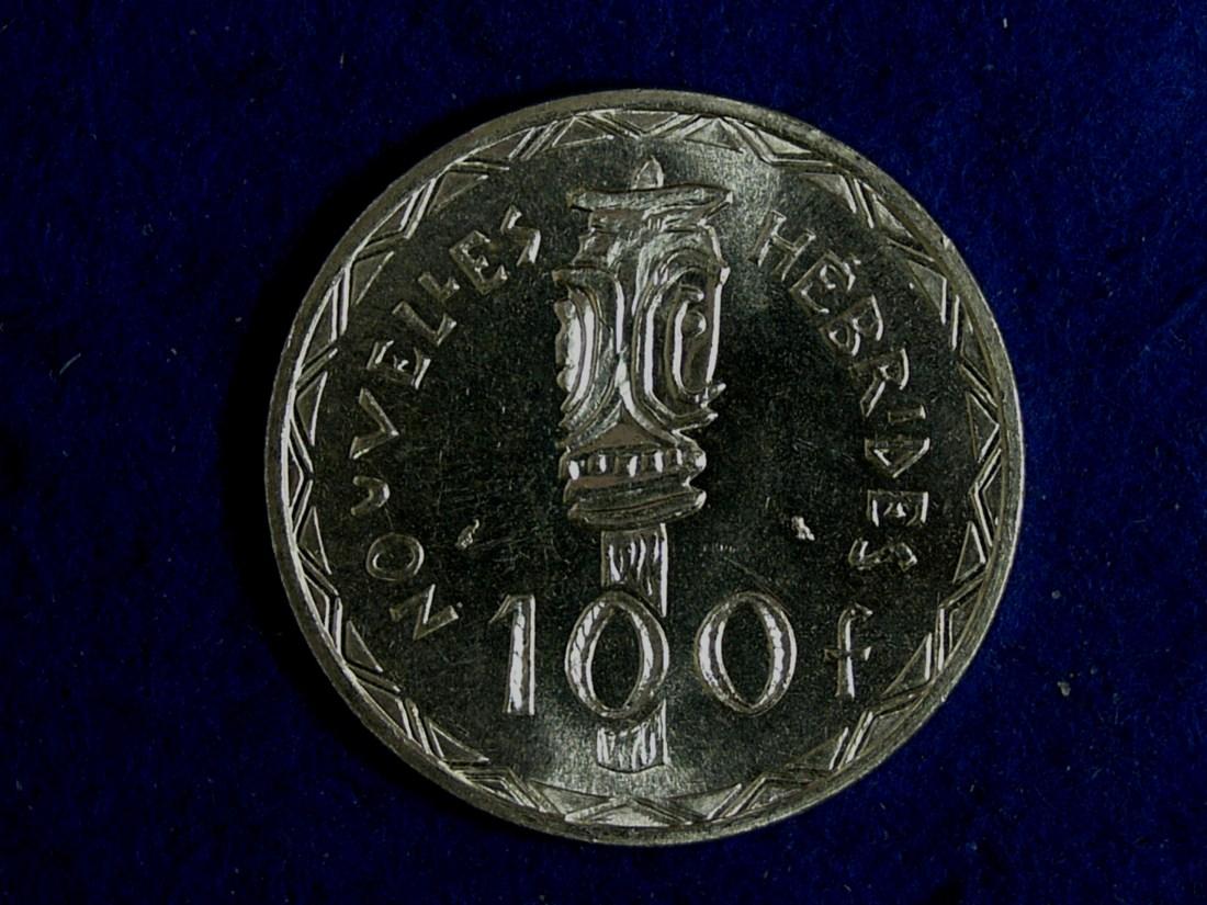 Foto New Hebrides-Vanatu 100 Francs 1966