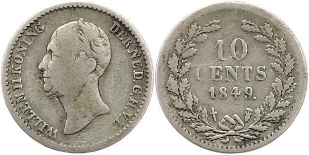 Foto Niederlande-Königreich 10 Cents 1849 foto 604515