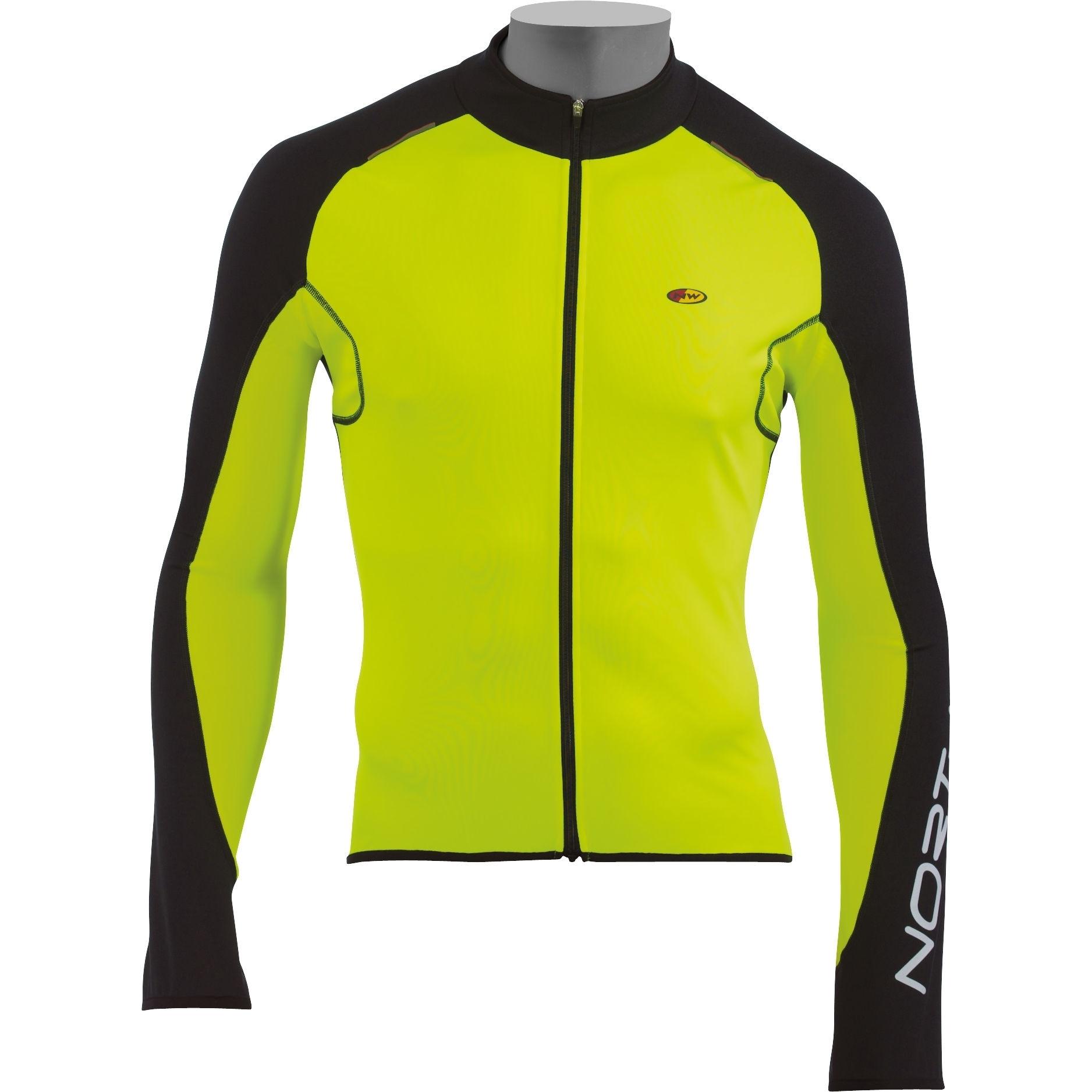 Foto Northwave Blade Jersey Long Sleeve -front protection - yellow/black foto 460258