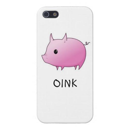 Foto Oink caso del iPhone 5 del cerdo Iphone 5 Carcasa foto 604288