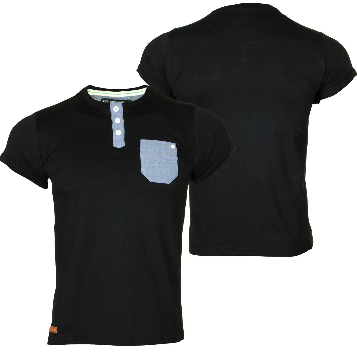 Foto Outfitters Nation Ardon Hombres T-shirt Negro foto 342892