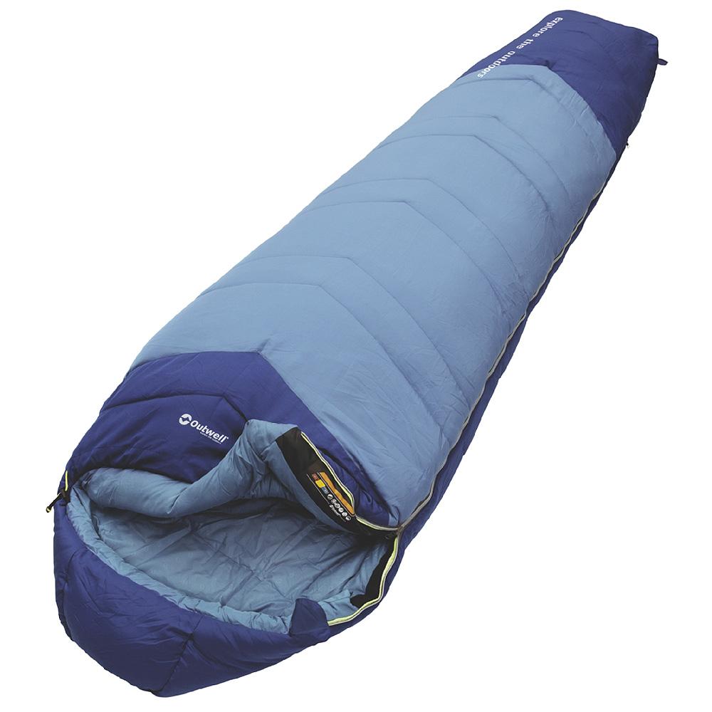 Foto Outwell Comfort Saco de dormir Momia 200 azul, izquierda foto 367455
