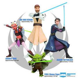 Foto Pack 3 figuras Anakin, Obi-Wan y Ahsoka ARTFX - The Clone Wars Star Wars foto 544323