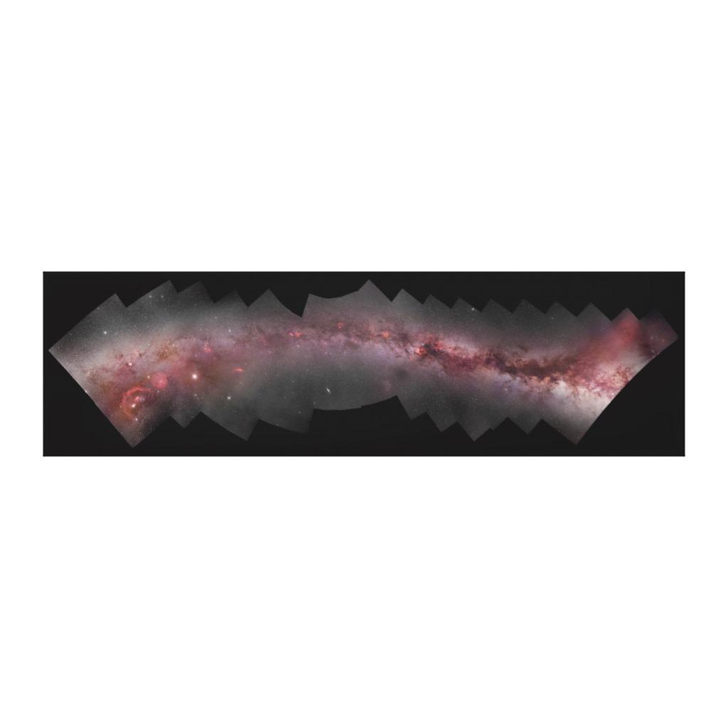 Foto Panorama del compuesto de la galaxia de la vía lác Impresión De Lienzo foto 880674