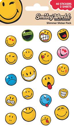 Foto Pegatinas Smiley World Shimmer Stickers, 18x10 in. foto 792280