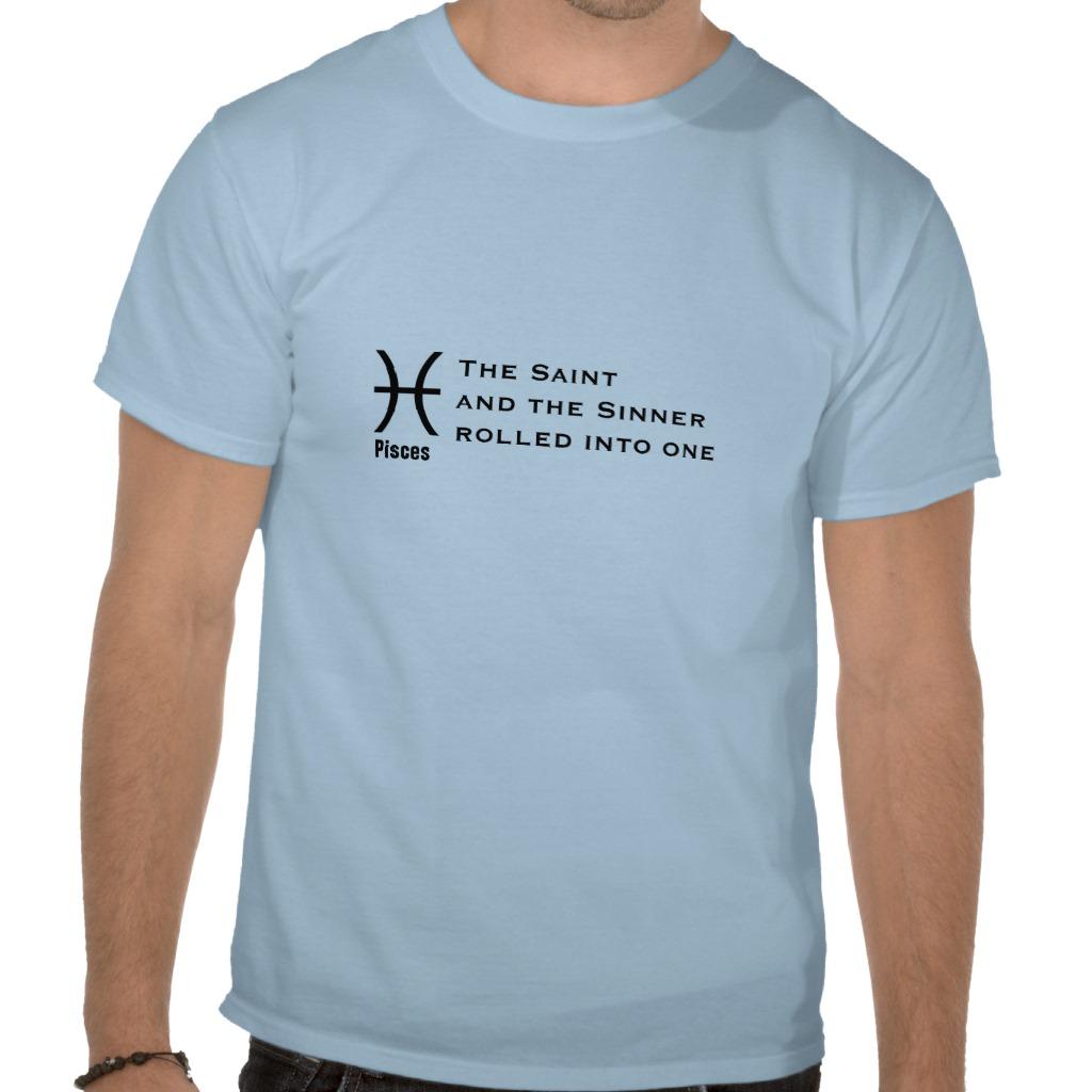 Foto Piscis - el santo y el pecador rodados en uno Camisetas foto 892496