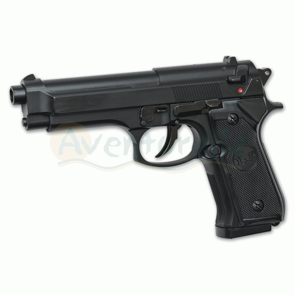 Foto Pistola ASG de muelle de airsoft modelo M92F Polímero Calibre 6 mm. A14760 foto 748173