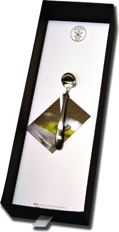 Foto POTT Cucharilla de mostaza, 10,5 cm, acero inox, en caja de regalo, De foto 529154