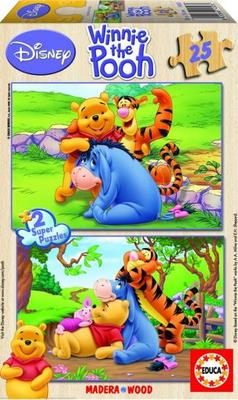 Foto Puzzle 2 X 25 Piezas Winnie The Pooh De Disney De Puzzles Educa 8-14503 foto 256604