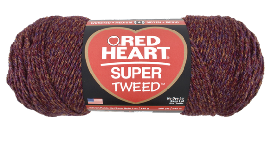 Foto Red Heart Super Tweed Yarn - Mulberry foto 893175