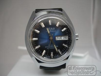 Foto Reloj de pulsera titán tenox. suiza. automático. 1970. calendario doble foto 581667