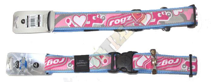 Foto Rogz Armed Response Pink Hearts collar ajustable 43-73cm ancho 25mm foto 884102