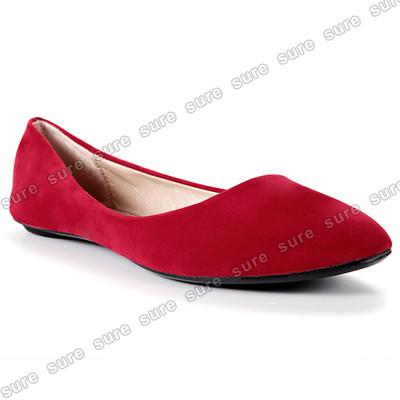 Foto Rojo Bailarina De Mujer Zapatos Informales Calzado Plano Flattie 1cm Talla 38 foto 313879
