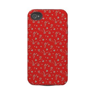 Foto Rojo cereza floral y funda 4S del iPhone 4 del cor Iphone 4/4s... foto 255988