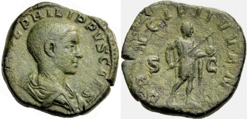 Foto Romische Münzen, Kaiserzeit Sesterz 244-246 foto 175798