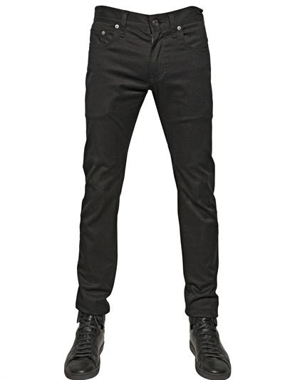 Foto saint laurent 16cm skinny jeans en gabardina de algodón foto 239059