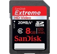Foto SanDisk eXtreme HD Video 8GB SDHC 20MB/s Class 10 foto 115895