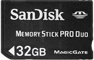 Foto Sandisk SDMSPD-032G-B35 - memory stick pro duo 32gb foto 567445