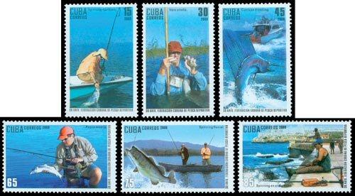 Foto Sello de Cuba 4763-4768 30 aniv. federación pesca deportiva foto 365349