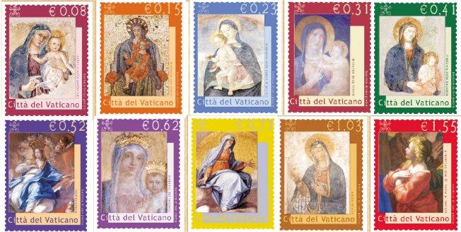 Foto Sello de Vaticano 1250-1259 Madonas de San Pedro