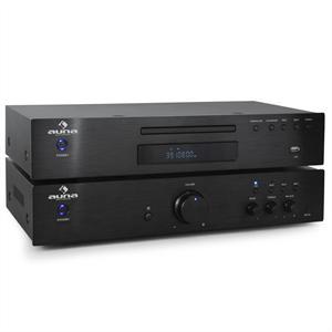 Foto Set amplificador estéreo hifi y reproductor CD Auna 600 w foto 948892