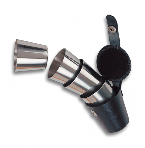 Foto Set de 4 vasos Starwings de acero inox tamaño 4 cm incluye funda 40026 foto 831887