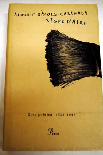 Foto Signe d'aire : obra poètica, 1939-1999 foto 970455