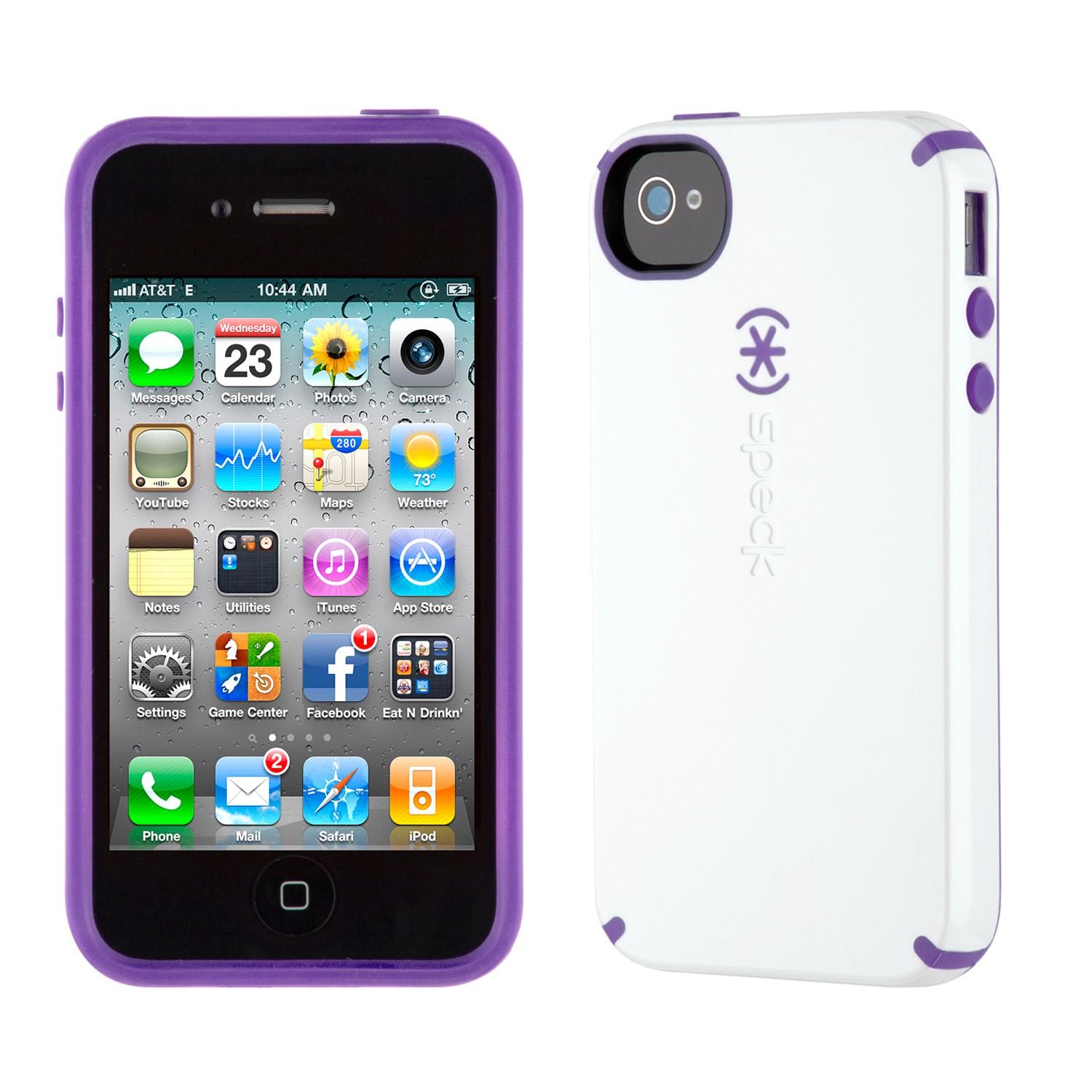 Foto Speck Products CandyShell for iPhone 4 & 4S - White Aubergine foto 830274