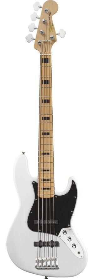 Foto Squier Vintage Modified Jazz Bass V Maple Fingerboard Olympic White foto 956624