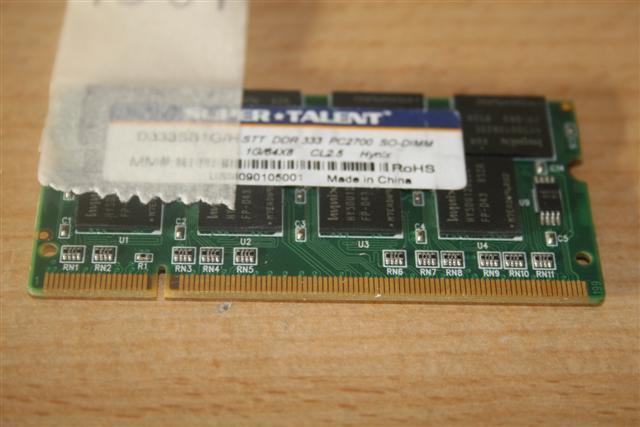 Foto Super Talent 1Gb PC2700 333Mhz portátil de memoria DDR-RAM 200PIN foto 537019