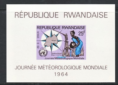 Foto Tema Astro. Ruanda 1964 Hb 1 Jornada Metereol�gica Mundial Hb foto 202196