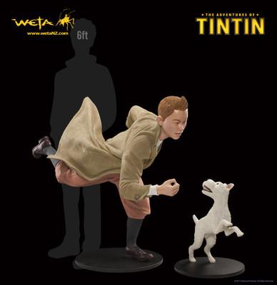 Foto Tintin & Milú (snowy) Tamaño Real. Estatua Life Size Statue Weta foto 852001