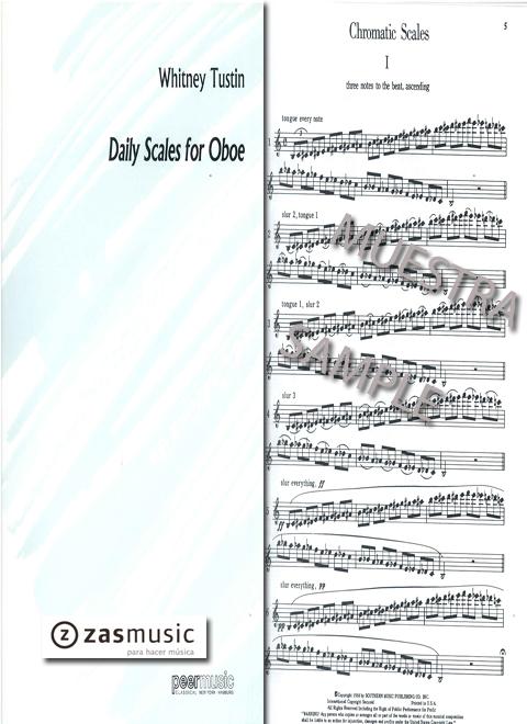 Foto tustin, whitney: daily scales for oboe foto 336287