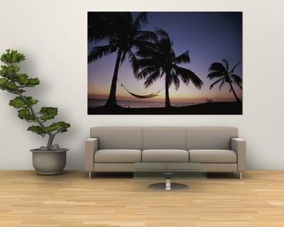 Foto Twilight View of Beach with Hammock and Palms, Costa Rica foto 158874