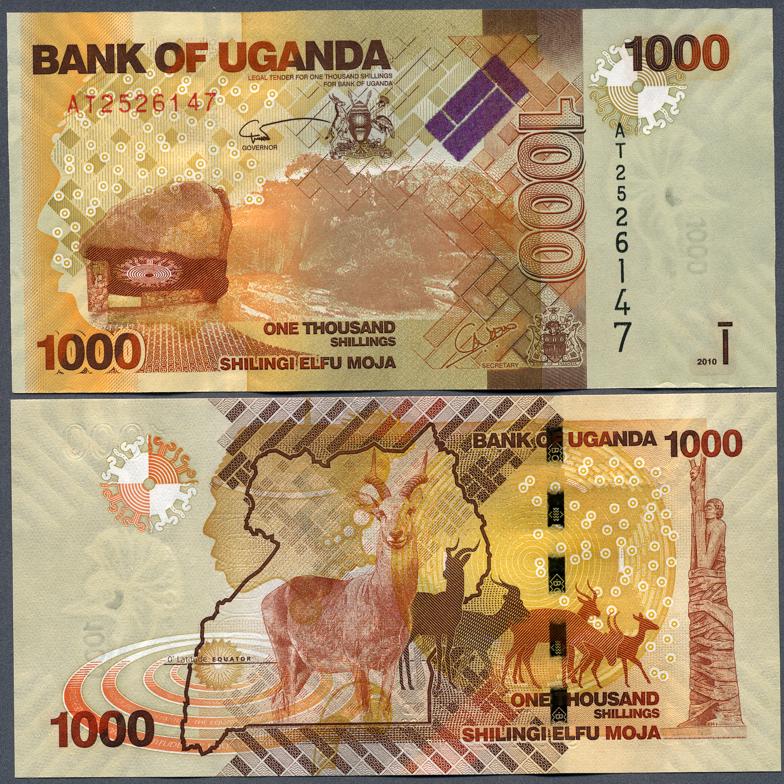 Foto Uganda 1000 Shillingi 2010